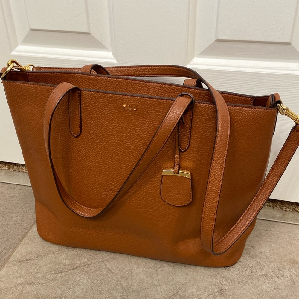 Lauren Ralph Lauren Brown Tote Bag